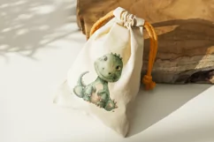 Watercolor Cute Tyrannosaurus Dinosaur Cartoon Product Image 1