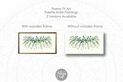 Christmas Garland frame TV Art, Christmas frame TV art Product Image 2