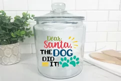 Christmas SVG Cut File - Dear Santa, The Dog Did It SVG File Product Image 9