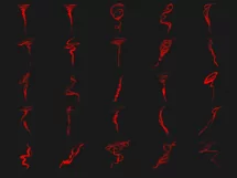 200 RED SMOKE TRANSPARENT PNG FILES, PHOTOSHOP OVERLAYS Product Image 13