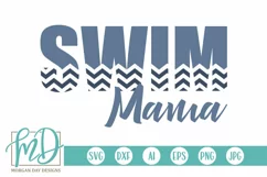 Swim Mama SVG DXF PNG Cut File Product Image 1