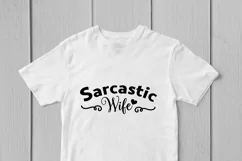 Sarcastic Wife - Couple SVG EPS DXF PNG Cutting Files Product Image 2