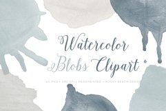 Watercolor Blobs neutral clipart Graphics - 44 PNG Product Image 2