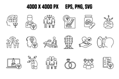 Psychology Icon Set Product Image 1