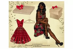 Christmas Clip art Afro American Clipart Christmas Clipart Product Image 4
