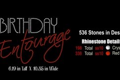 Birthday Entourage Rhinestone SVG Template Product Image 2