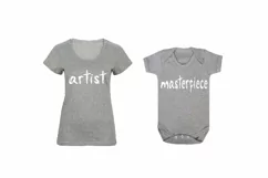 Artist and Masterpiece SVG, Mom and Baby Svg, Matching Svg Product Image 2