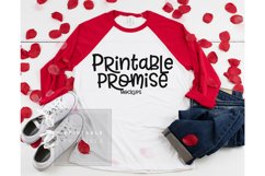 Bella Canvas 3200 White Red Raglan Valentines Shirt Mockup Product Image 1