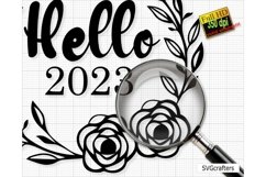 Hello 2023 SVG, 2023 svg, happy new year png, happy new year Product Image 2