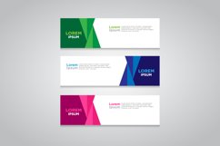 Vector abstract design web banner template Product Image 1