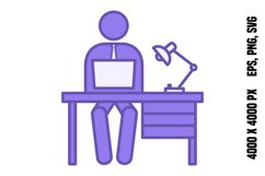 Colored Employee Icon Product Image 1