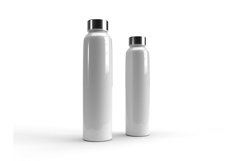 Rounded Long Bottle 3D Mockup Template Photoshop Product Image 2