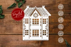 Gingerbread House - SVG EPS DXF PNG PDF JPG Product Image 1