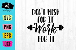Wish For It Work For It SVG Cut File Product Image 1