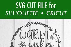 Warm Wishes - Mittens - Winter - Christmas SVG DXF Files Product Image 3