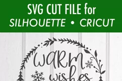 Warm Wishes - Mittens - Winter - Christmas SVG DXF Files Product Image 3