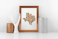 Texas png files for sublimation. Leopard Texas clipart- png Product Image 6