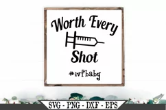 Worth Every Shot IVF Baby SVG Graphic Design Product Image 1