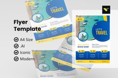 Traveling agency flyer template Product Image 1