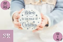 Believe in the magic of christmas bauble| vinyl cutting | Product Image 3