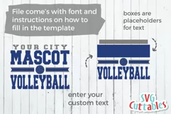 Volleyball SVG | Volleyball Template 009 | Shirt Design Product Image 4
