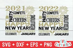 New Year's SVG | New Year's Subway Art | Shirt Design Product Image 2