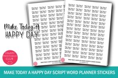 Make Today Happy Day Planner Sticker I Script Stickers Product Image 1