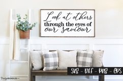 Eyes of our saviour - Christian SVG File Product Image 1