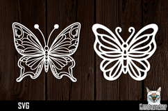 Papercut butterfly svg design, papercut SVG cut file. Product Image 1