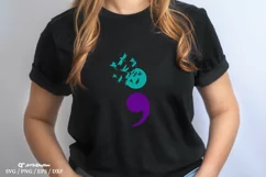 Semicolon Svg, Suicide Prevention Awareness Svg, Dragonfly Product Image 4