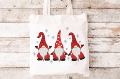 Three Christmas Gnomes. Machine Embroidery Product Image 2