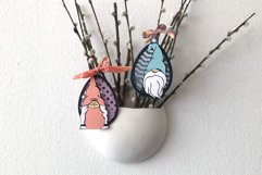 Easter Gnomes SVG Ornament | Gnome 3D Layered Design Product Image 3