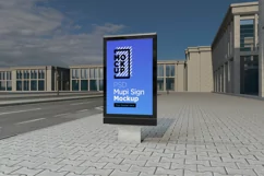 Mupi Billboard mockup template Product Image 1