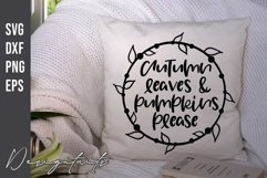 Autumn Leaves And Pumpkins Please SVG Product Image 2