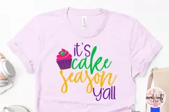 it's cake season y'all - Mardi Gras SVG EPS DXF PNG Product Image 3