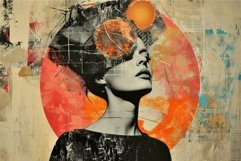 Expressive Art collage woman concept. Generate Ai Product Image 1