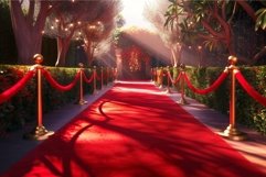 Glamorous red carpet event entrance at twilight Product Image 1