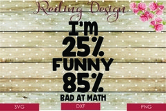 Bad at Math Interference SVG DXF PNG Digital Cut Files Product Image 1