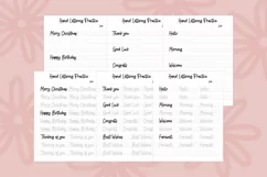 Quirky Script Hand Lettering Worksheets - Greetings Product Image 2