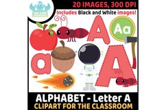 Big Alphabet Letter Clipart Bundle - Lime and Kiwi Designs Product Image 2
