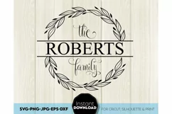 Monogram SVG, Family name SVG, Family svg, Last name svg Product Image 3