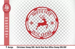 Christmas stamps SVG| North Pole stamp SVG| Santa Sack SVG Product Image 2