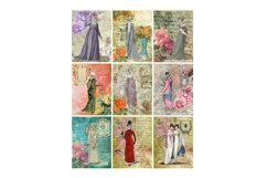 Jane Austen Regency Fashion Journal Tags JPG and PDF Product Image 3