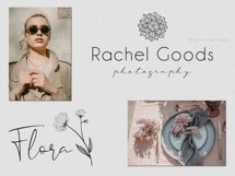 Line Art Botanical Clipart - Linear Floral Design Kit Product Image 2