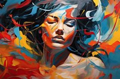 Bold and Expressive Brushstrokes Oil Painting Background Product Image 1