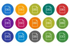Set Of File Format Icons Product Image 1