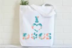 I Love Dogs SVG Cut File - Dog SVG File Product Image 2