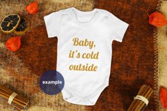 Baby bodysuit mockup, Winter Bodysuit Mockup PSD & JPG Product Image 4