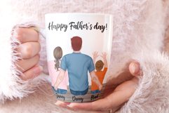 Father and children, Father's day clipart,Father's day gift Product Image 8