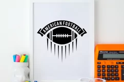 American Football Logo Template, Sports Label SVG Cut File Product Image 5